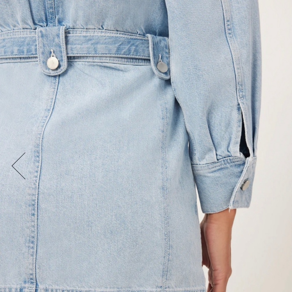 DL1961 Coletta Belted Denim Mini Shirt Dress - Picture 7 of 11
